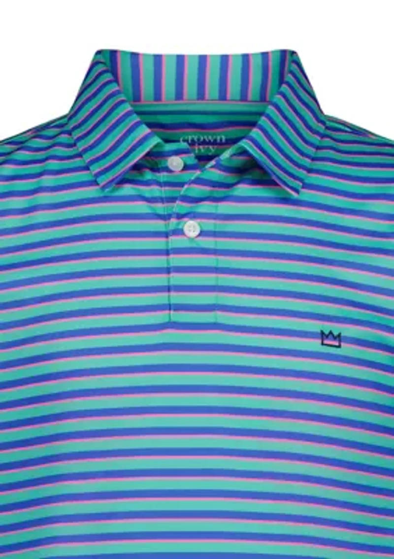 Boys 4-7 Striped Performance Polo Shirt