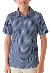 Boys 8-20 Striped Performance Polo Shirt