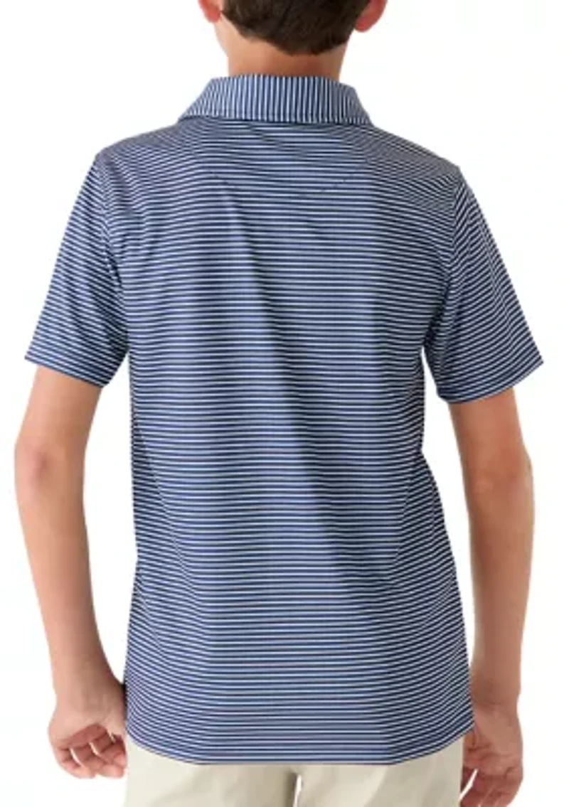 Boys 8-20 Striped Performance Polo Shirt