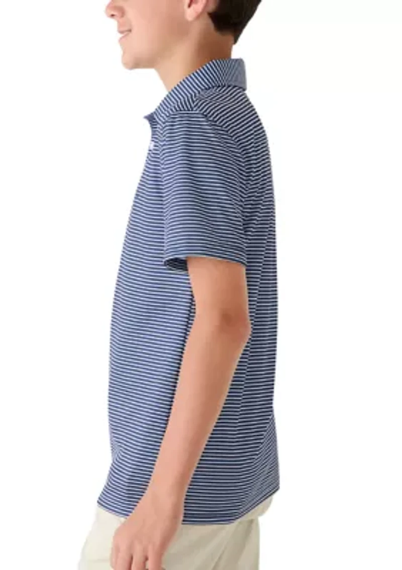 Boys 8-20 Striped Performance Polo Shirt