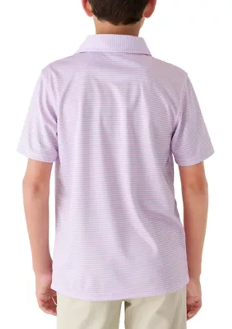Boys 8-20 Striped Performance Polo Shirt