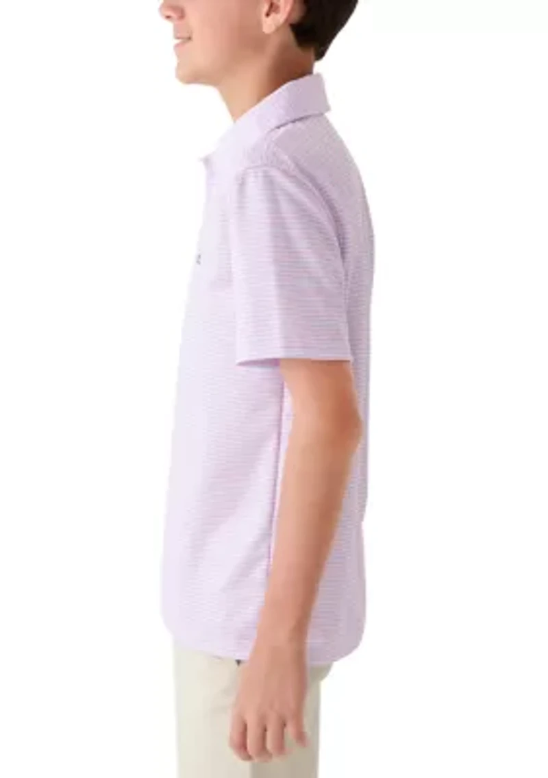 Boys 8-20 Striped Performance Polo Shirt