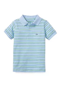 Boys 8-20 Striped Piqué Polo Shirt