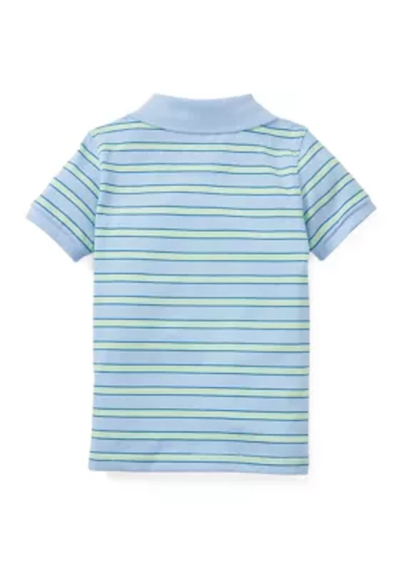 Boys 8-20 Striped Piqué Polo Shirt