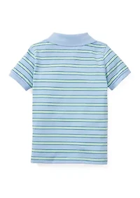 Boys 8-20 Striped Piqué Polo Shirt