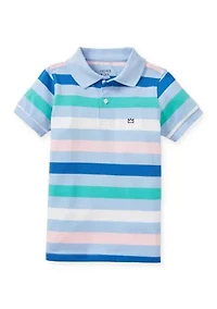Boys 4-7 Striped Piqué Polo Shirt