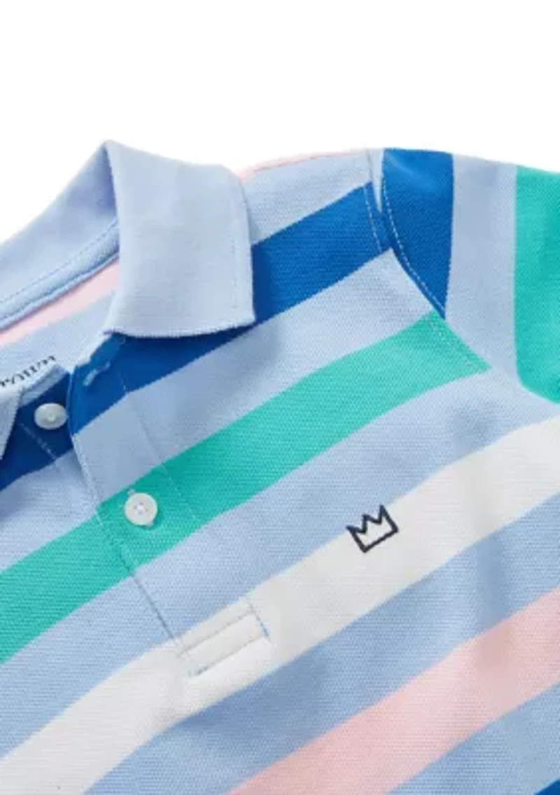 Boys 4-7 Striped Piqué Polo Shirt