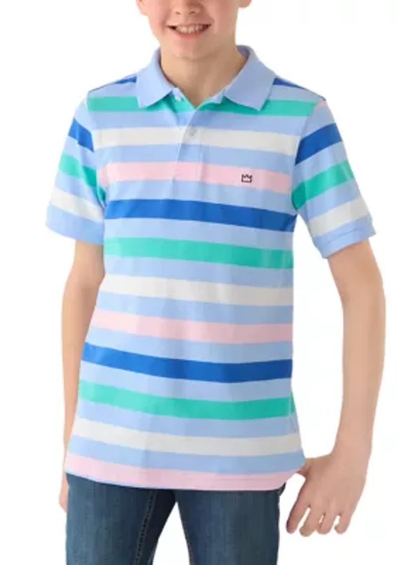Boys 8-20 Striped Polo Shirt