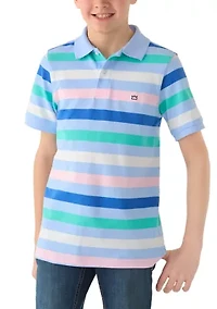 Boys 8-20 Striped Polo Shirt