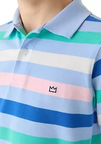 Boys 8-20 Striped Polo Shirt