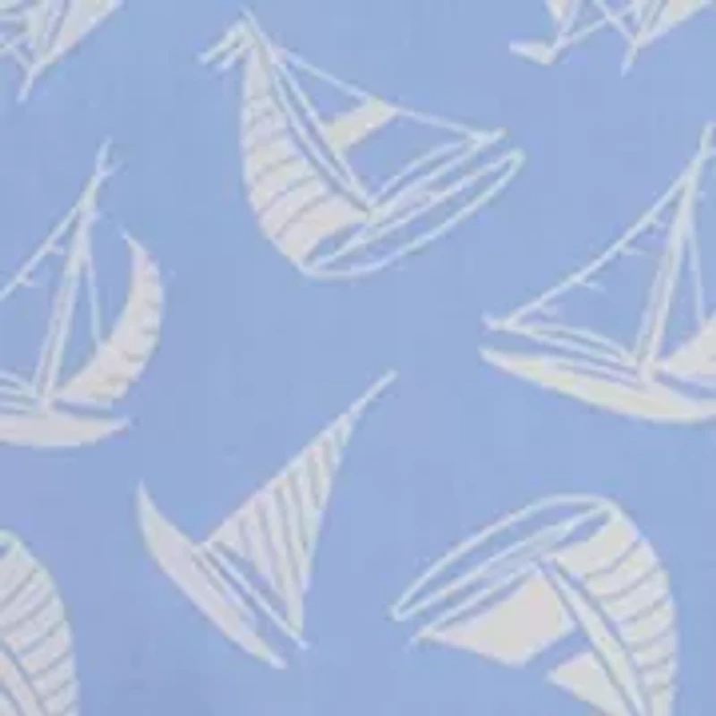 Husky Boys 8-20 Sailboat Printed Short Sleeve Woven Shirt