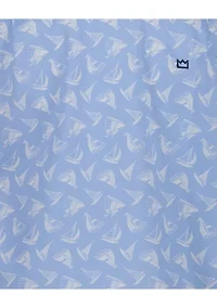 Boys 8-20 Sailboat Printed Short Sleeve Woven Shirt