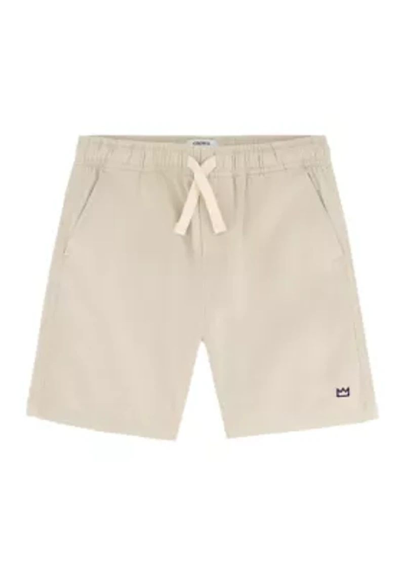 Boys 4-7 5-Inch Deck Twill Shorts