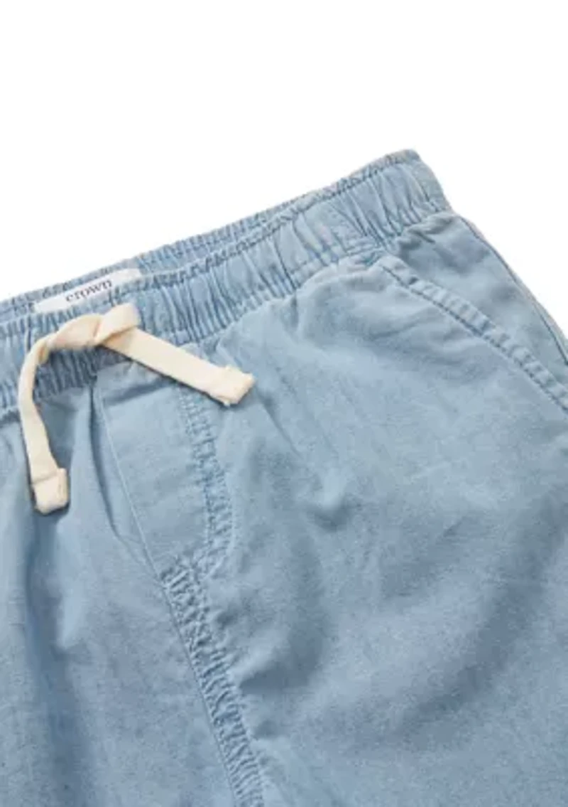 Boys 4-7 Chambray Deck Shorts