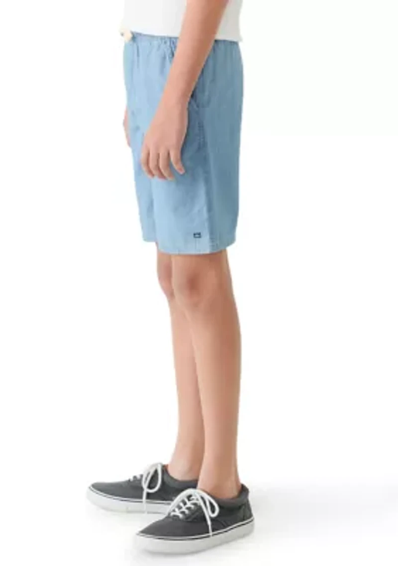 Boys 8-20 Chambray Deck Shorts
