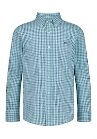 Boys 4-7 Gingham Poplin Shirt
