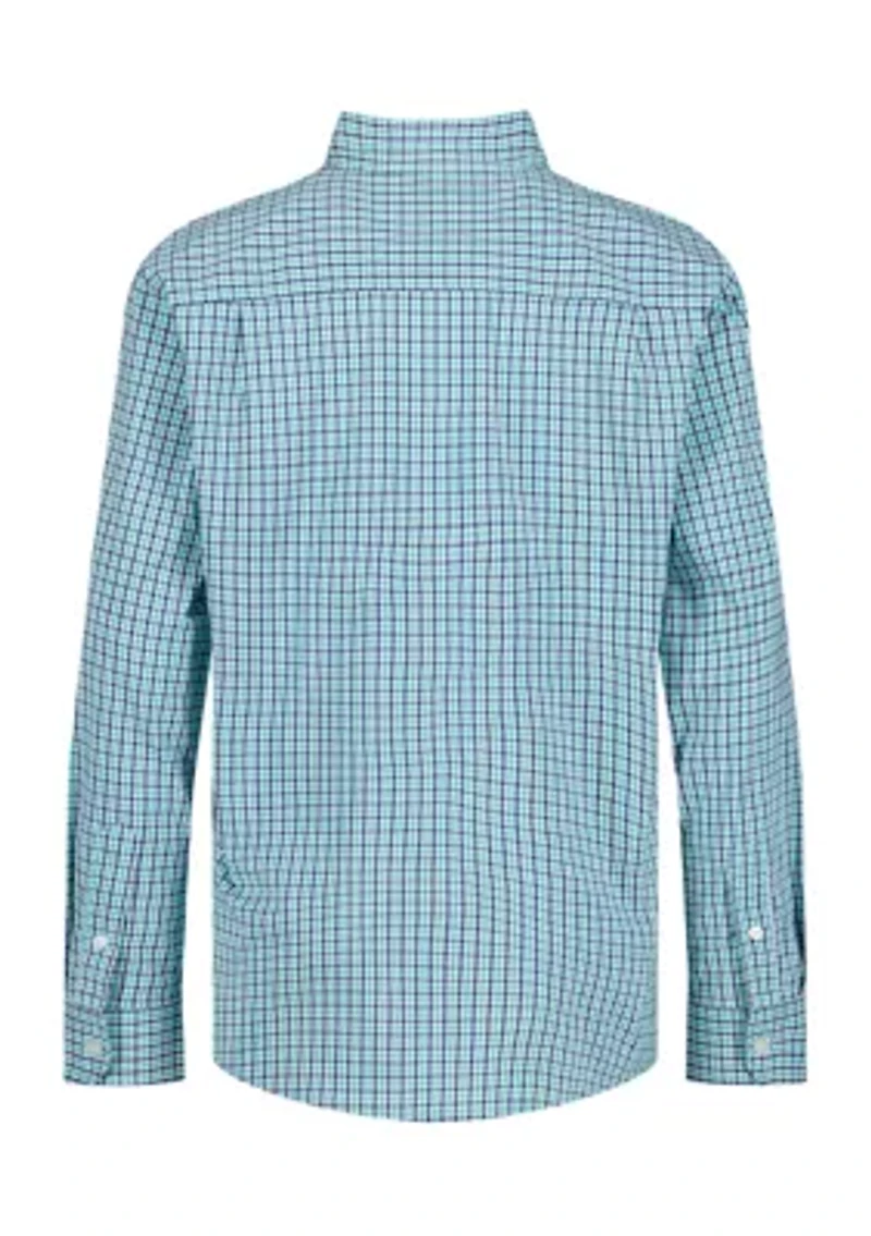 Boys 4-7 Gingham Poplin Shirt