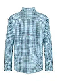 Boys 4-7 Gingham Poplin Shirt