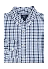 Boys 4-7 Woven Gingham Poplin Shirt