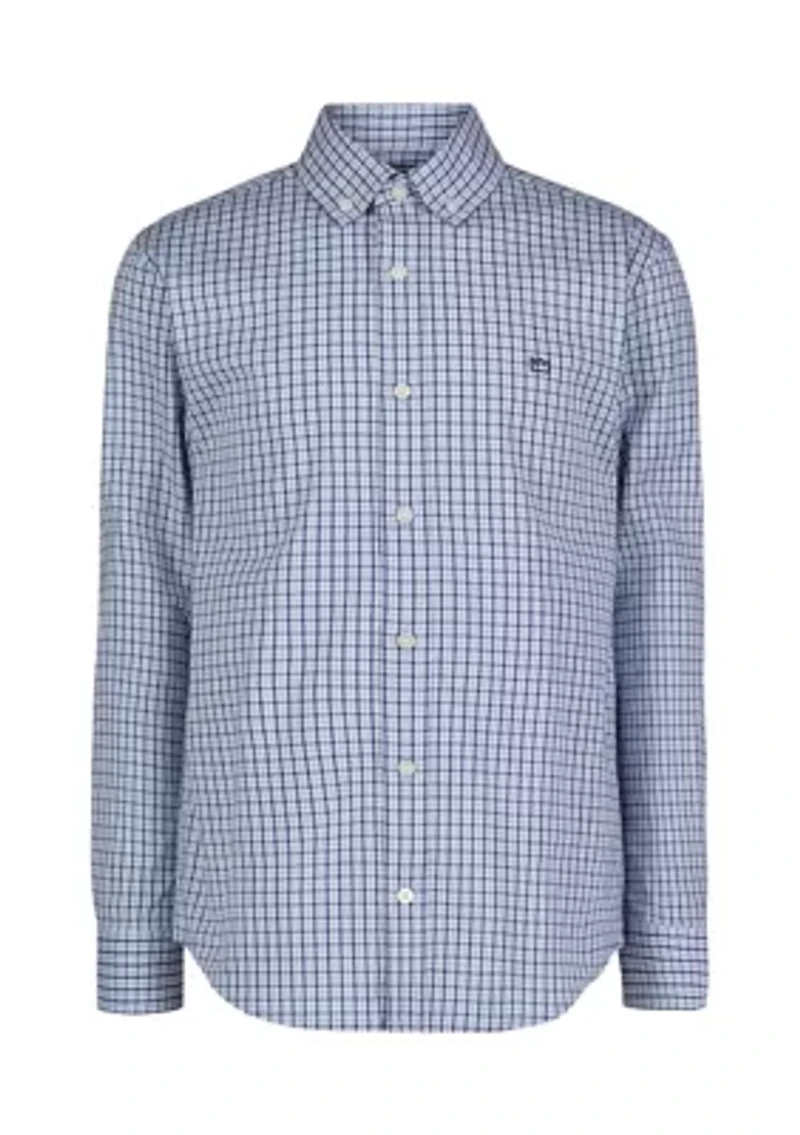 Boys 4-7 Woven Gingham Poplin Shirt