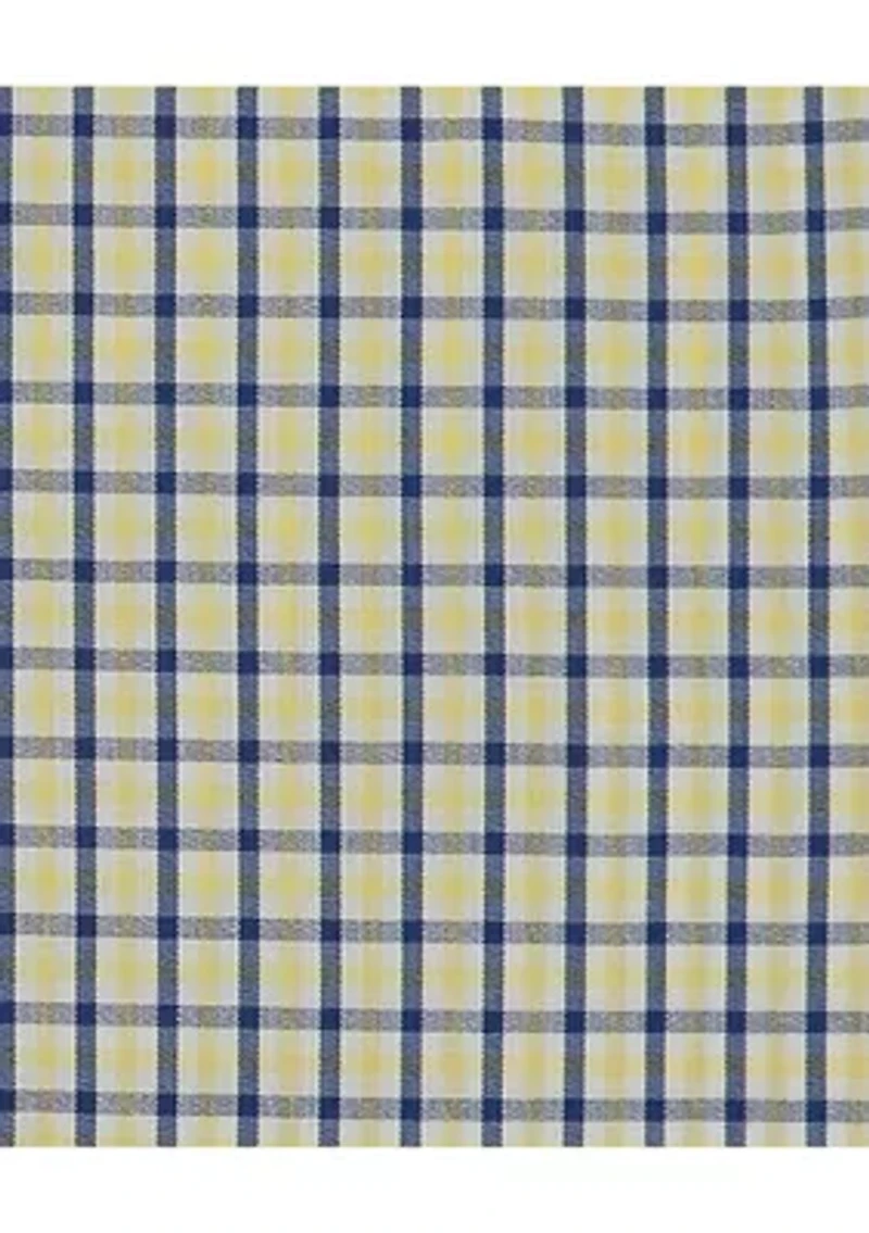 Boys 8-20 Long Sleeve Woven 2 Color Gingham Poplin Shirt