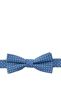 Boys Fashion Chambray Dot Tie