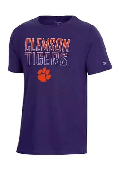 Boys 4-7 NCAA Clemson Tigers Graphic T-Shirt Purple