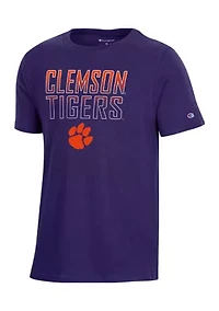 Boys 4-7 NCAA Clemson Tigers Graphic T-Shirt Purple