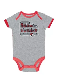 NCAA Baby Boys Georgia Bulldogs Bodysuits - 3 Pack