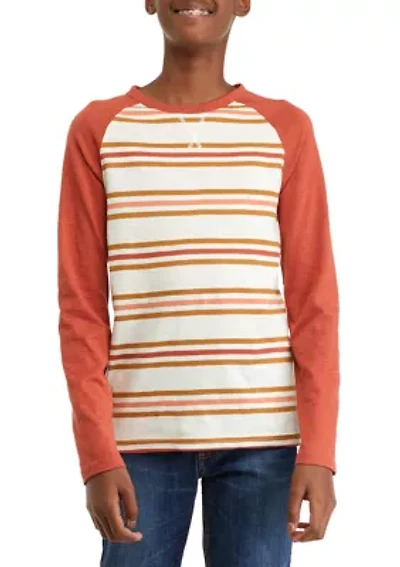 Boys 8-20 Long Sleeve Striped T-Shirt