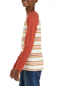 Boys 8-20 Long Sleeve Striped T-Shirt