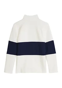 Boys 4-7 Color Blocked Quarter Zip Pullover