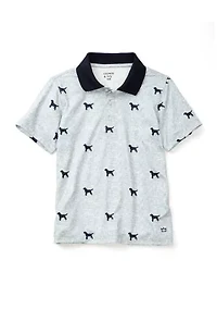 Boys 4-7 Printed Polo Shirt