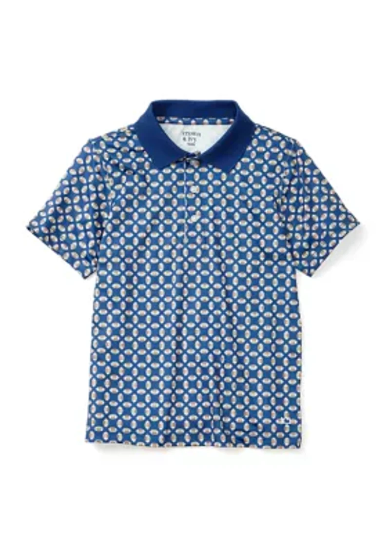 Boys 4-7 Printed Polo Shirt