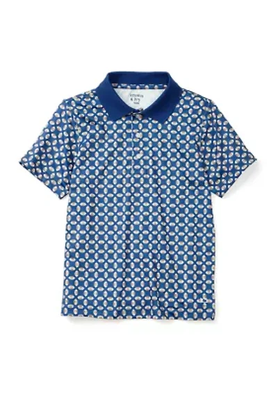 Boys 4-7 Printed Polo Shirt