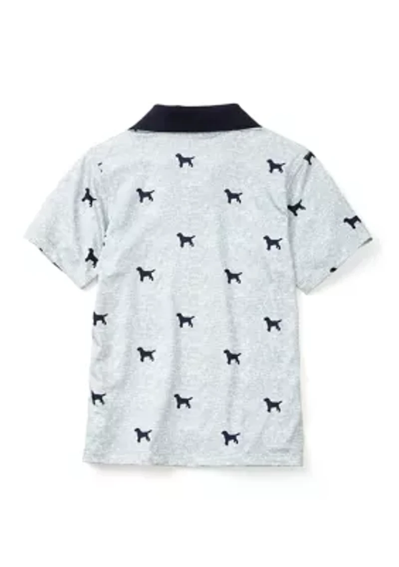 Boys 4-7 Printed Polo Shirt