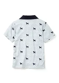 Boys 4-7 Printed Polo Shirt