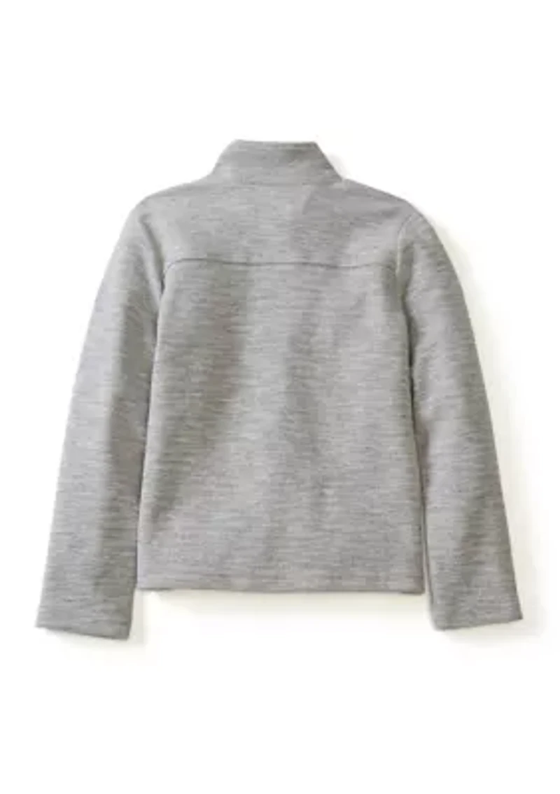 Boys 4-7 Herringbone Quarter Zip Pullover