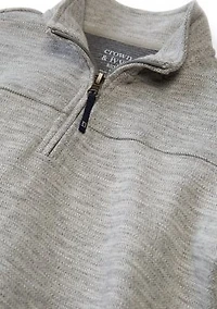 Boys 4-7 Herringbone Quarter Zip Pullover