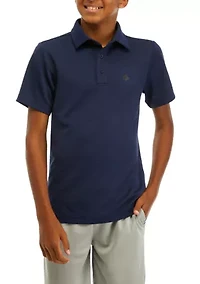 Boys 8-20 Short Sleeve Fishing Polo Shirt