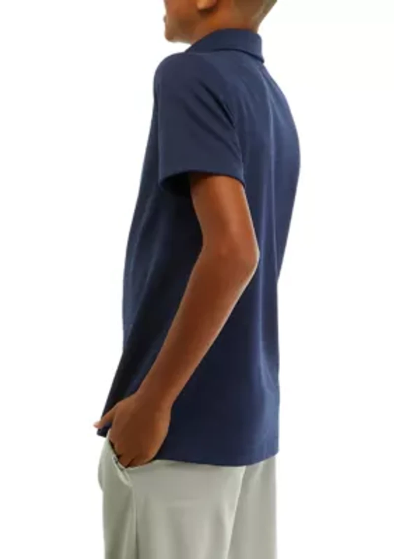 Boys 8-20 Short Sleeve Fishing Polo Shirt