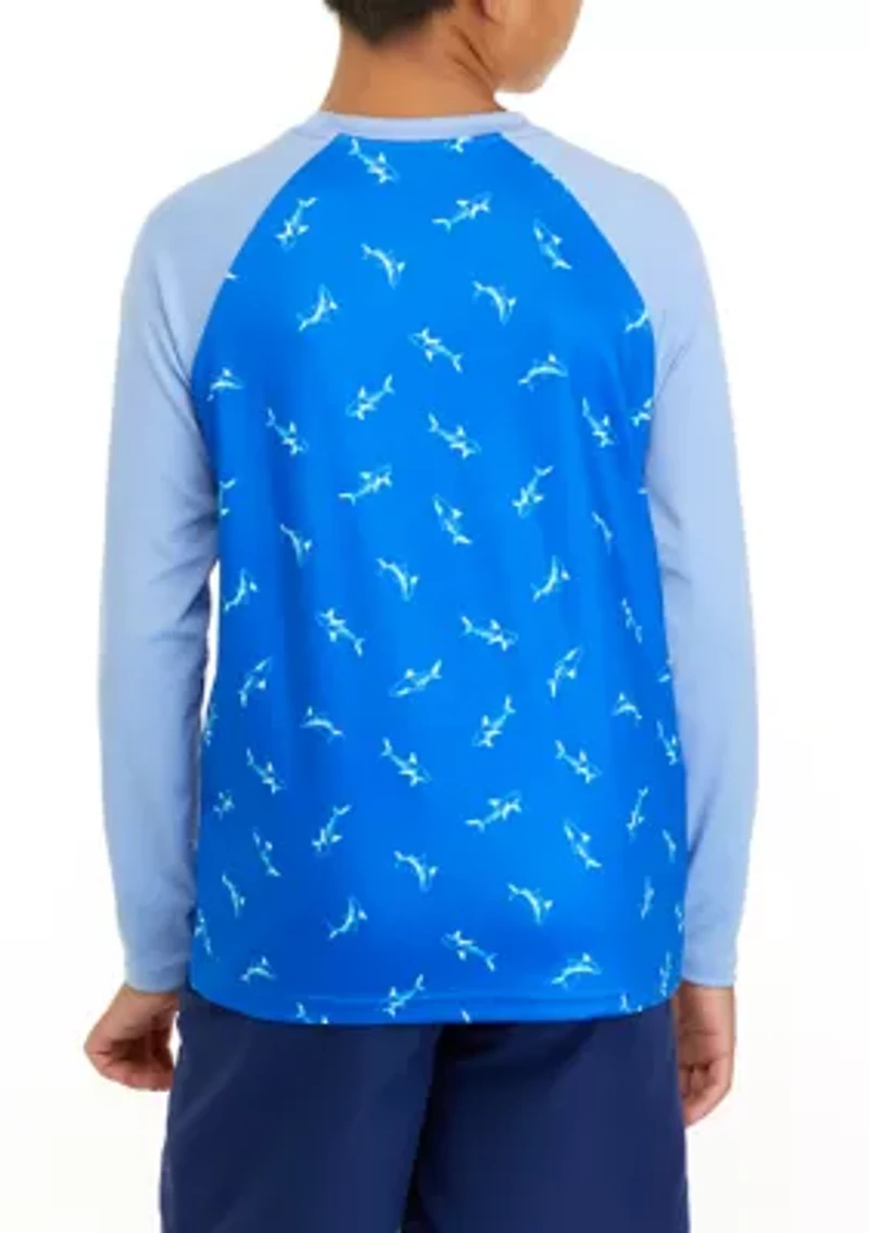 Boys 8-20 Long Sleeve Printed Rashguard