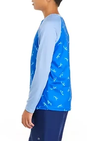 Boys 8-20 Long Sleeve Printed Rashguard