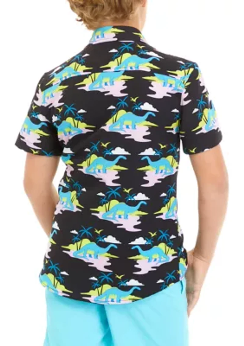 Boys 8-20 Woven Button Down Shirt