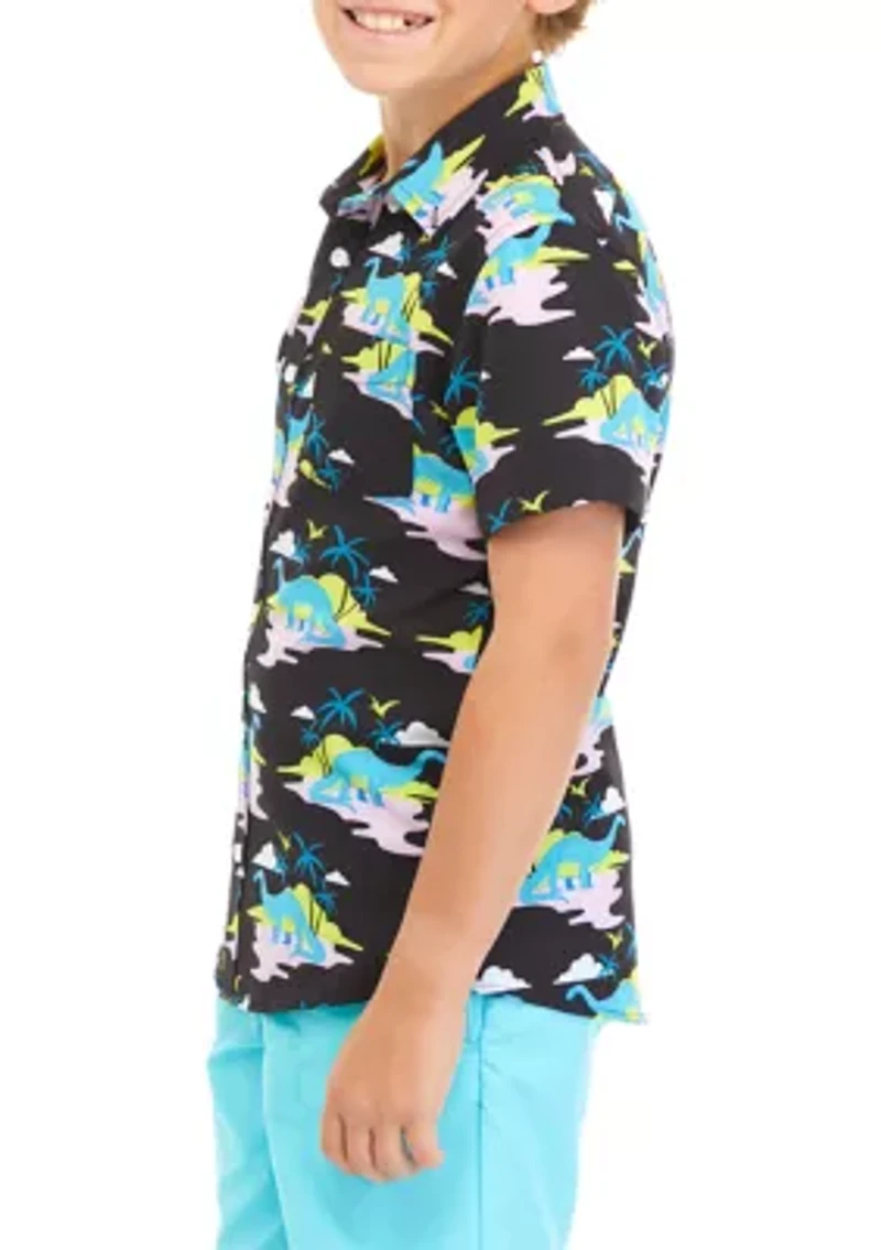 Boys 8-20 Woven Button Down Shirt