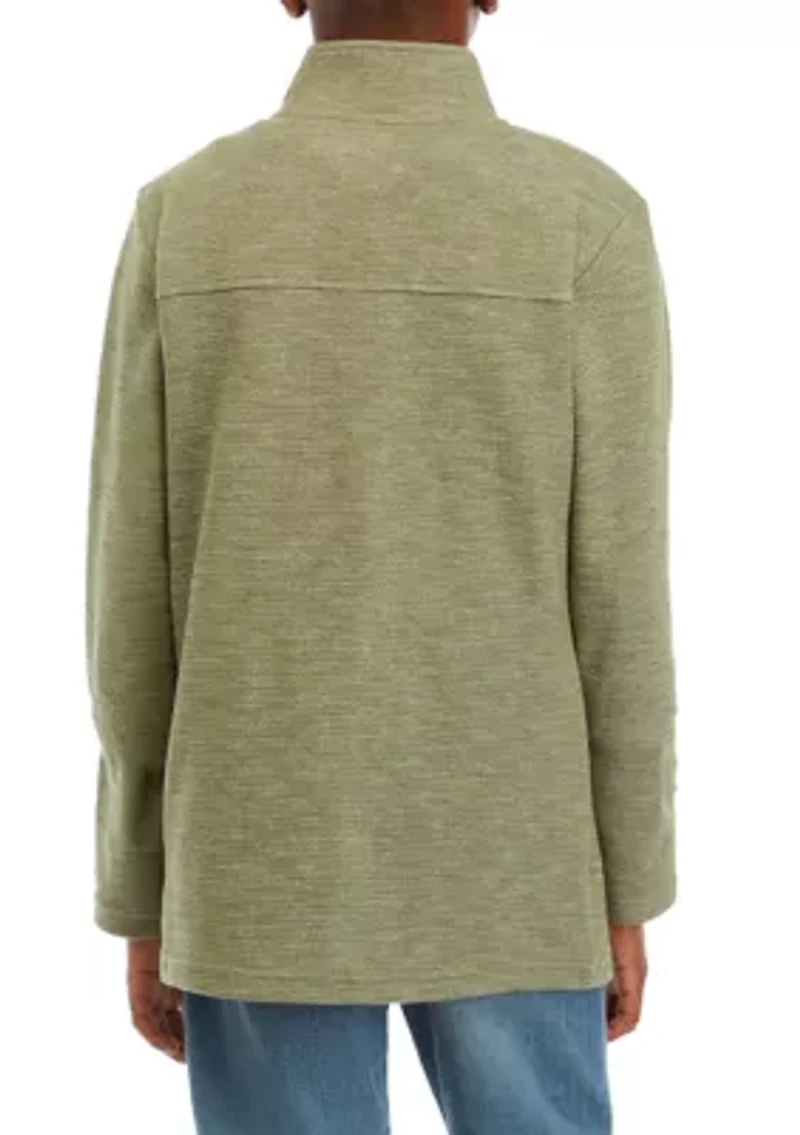 Boys 4-7 Herringbone 1/4 Zip Sweatshirt