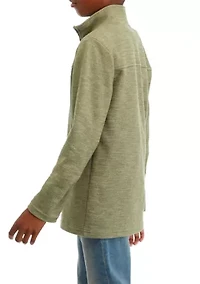 Boys 4-7 Herringbone 1/4 Zip Sweatshirt