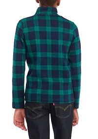 Boys 8-20 Double Knit Zip Pullover