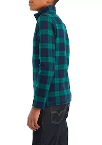 Boys 8-20 Double Knit Zip Pullover