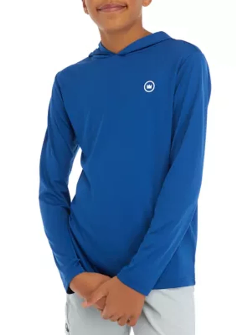 Boys 8-20 Logo Beach Swim Hoodie